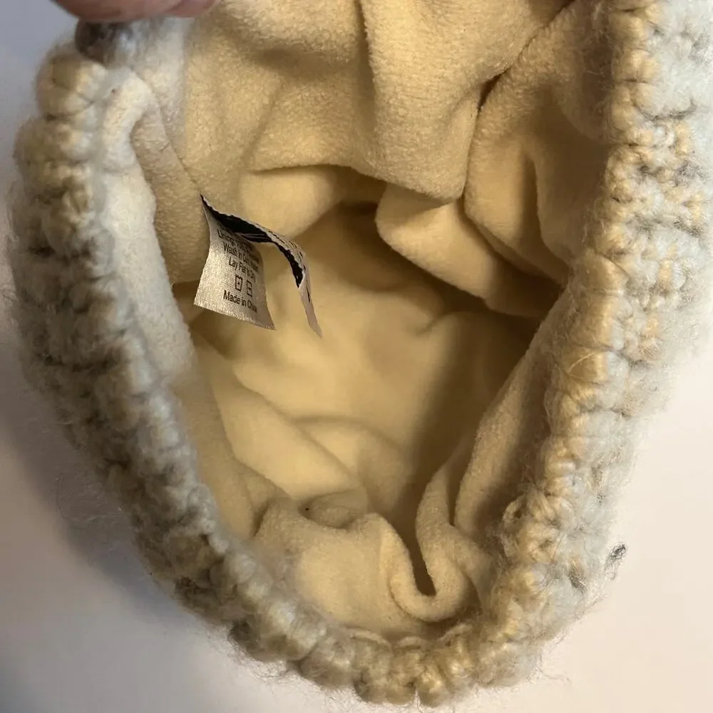 Sweet Turns Knit Beanie Unisex Tan Acrylic Winter Hat Outdoor Warmm Comfy